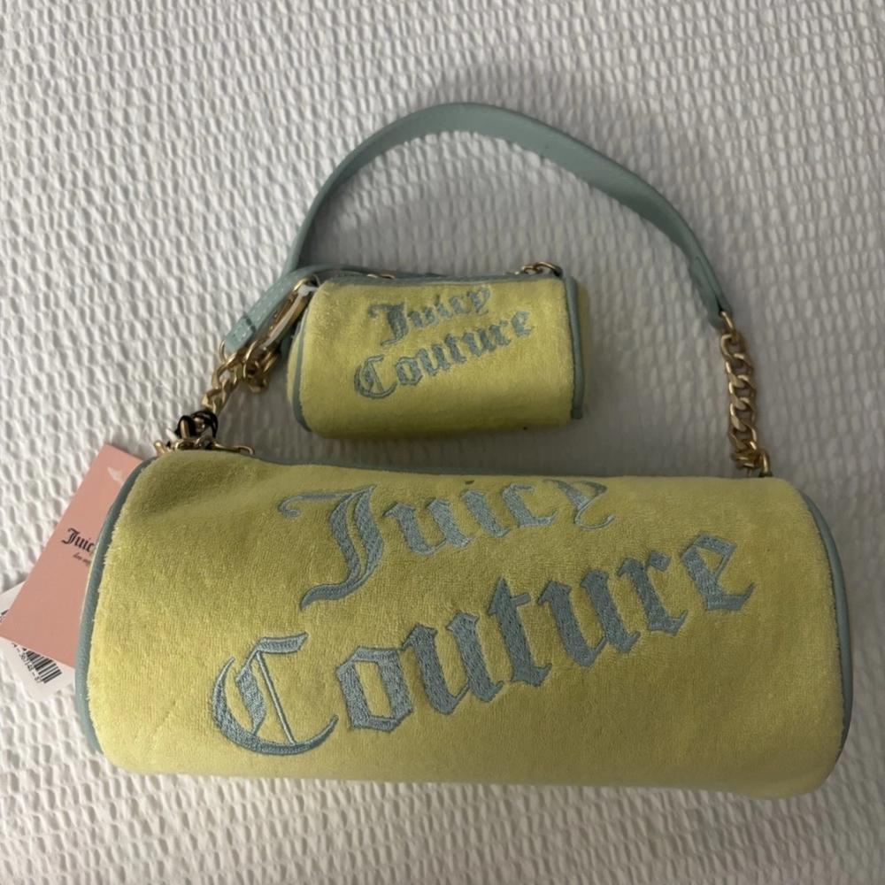 Juicy Couture Yellow and Blue Women's Bag Set